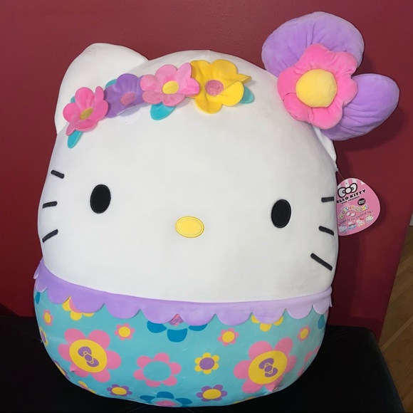 hello kitty flower squishmallow